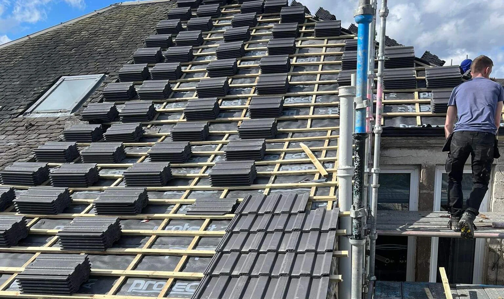 New build roofing project in Salford